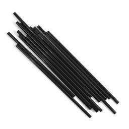 Трубочки для коктейлей без изгиба, пластиковые, 240 мм, d-8 мм, черные