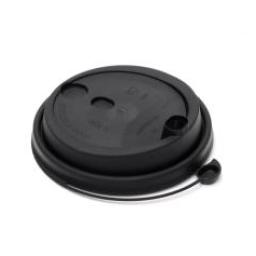 Крышка с питейником d-80, черная