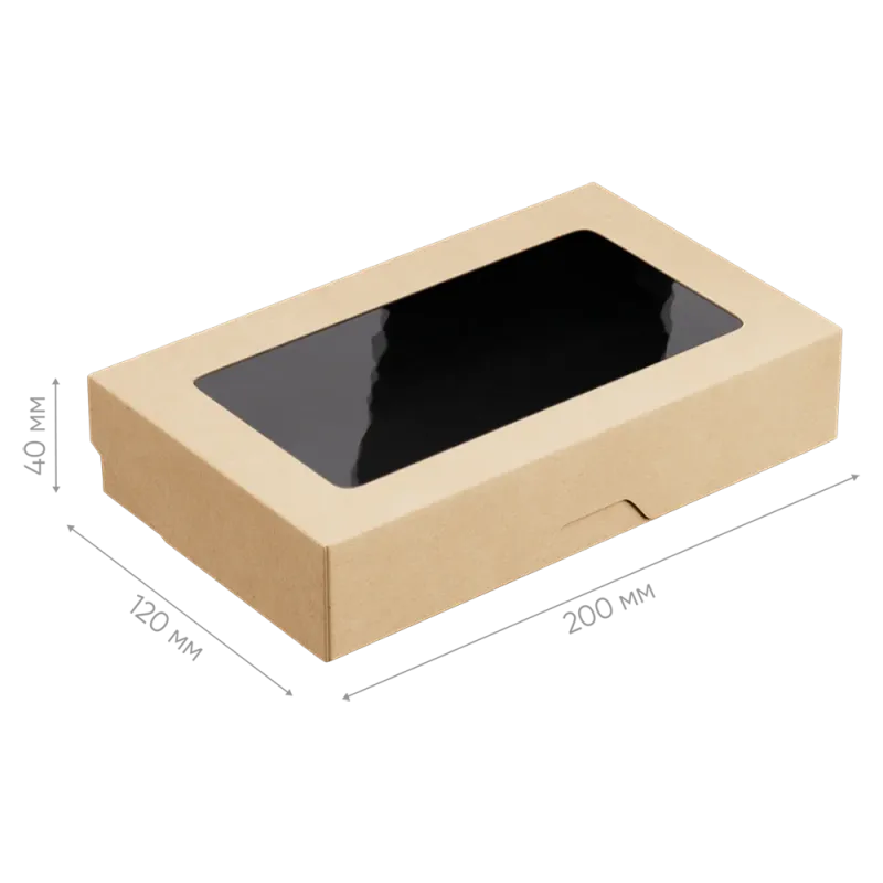 Контейнер бумажный OneBox 1000 мл, чёрный 4