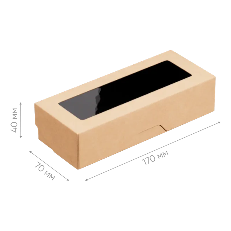 Контейнер бумажный OneBox 500 мл, чёрный 5