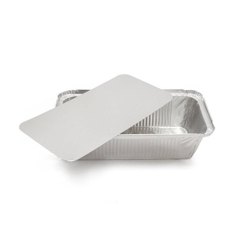 Крышка картонная ламинированная серебристо-белая CL 860-216*155 мм