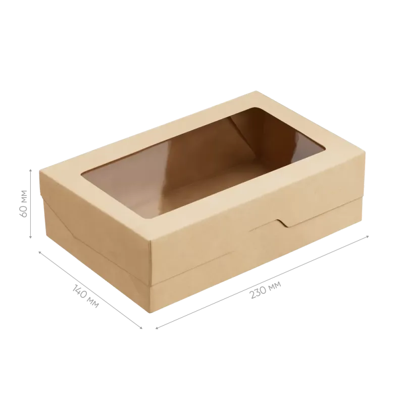 Контейнер бумажный OneBox 1900 мл, крафт 5